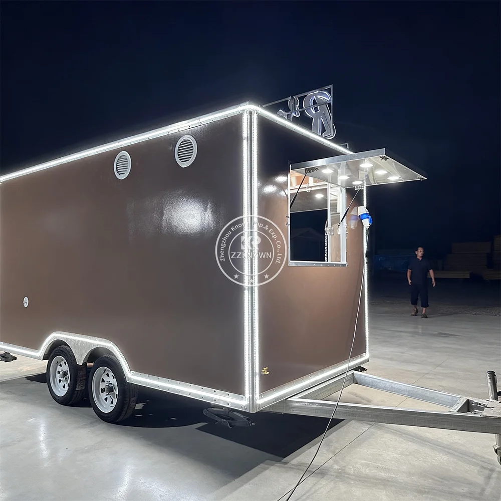 

Custom Food Truck Fully Equipped Street Restaurant Concession Ice Cream Snack Cart Mobile Food Trailer mobile kitchen