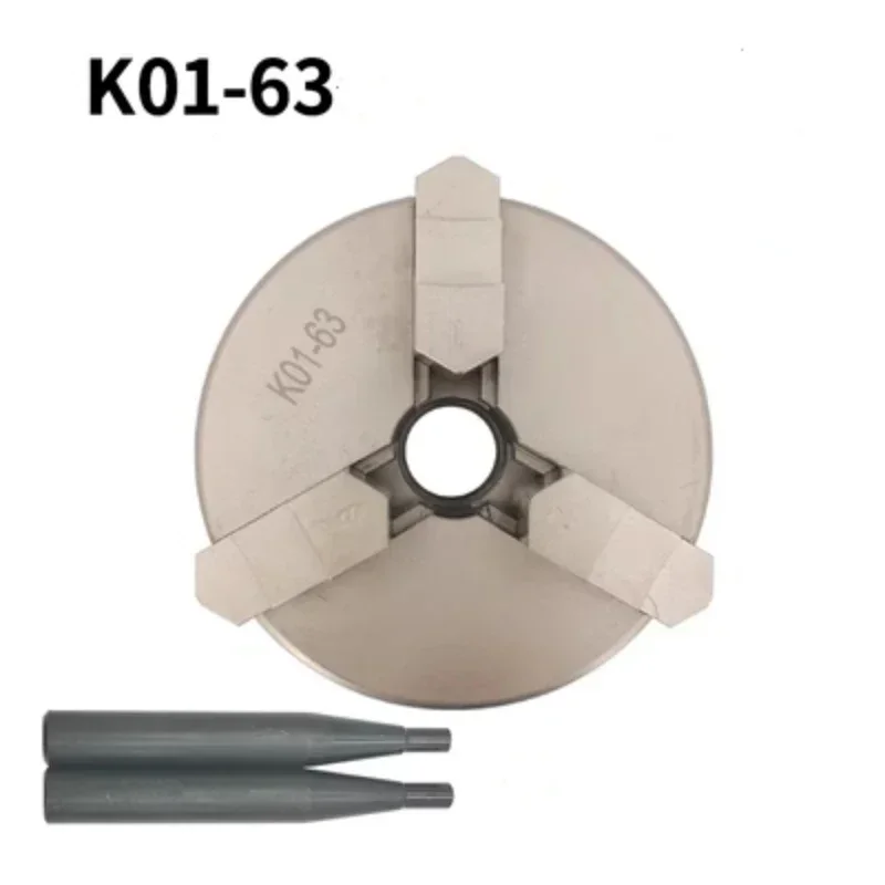 K01 50 K01 63 Non rusting nickel plating Chuck three/four Jaw K01-50 K01-63,Suitable for Mini Lathe Chuck M14*1 Connecting rod