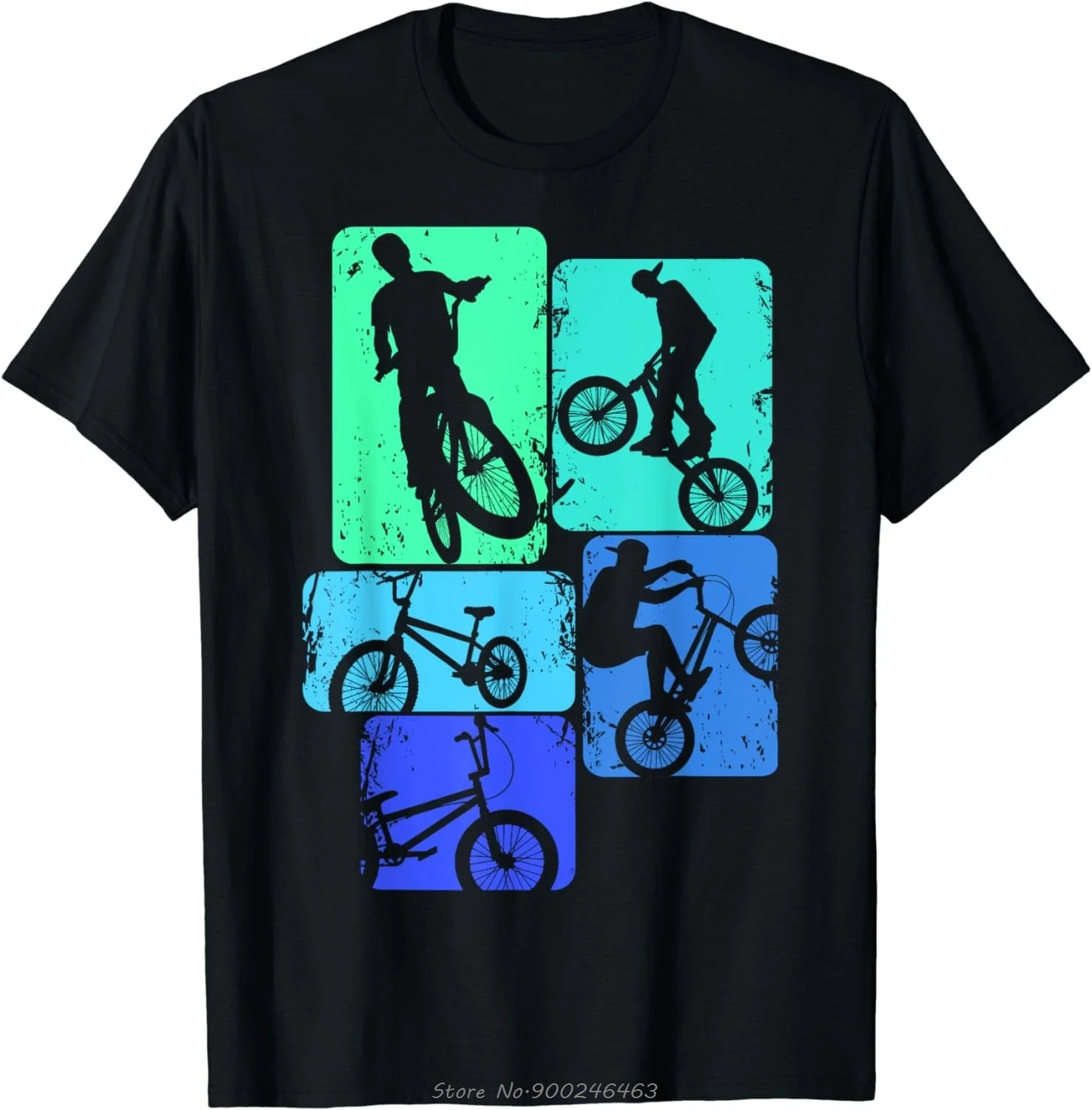 T-Shirt à Col Rond pour Homme et Enfant, Vêtement Décontracté de Style Hip Hop, Streetwear, Fitness, BMX, Vélo, Cascades, Été