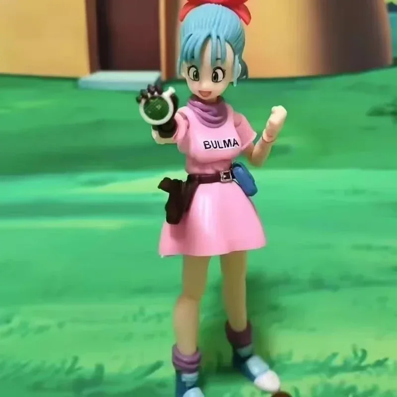 Black Hole Dragon Ball SHF Figuarts Bulma Goku Cápsula No. 9 figura de motocicleta de Bulma, modelo de figura de acción, colección de juguetes, regalo