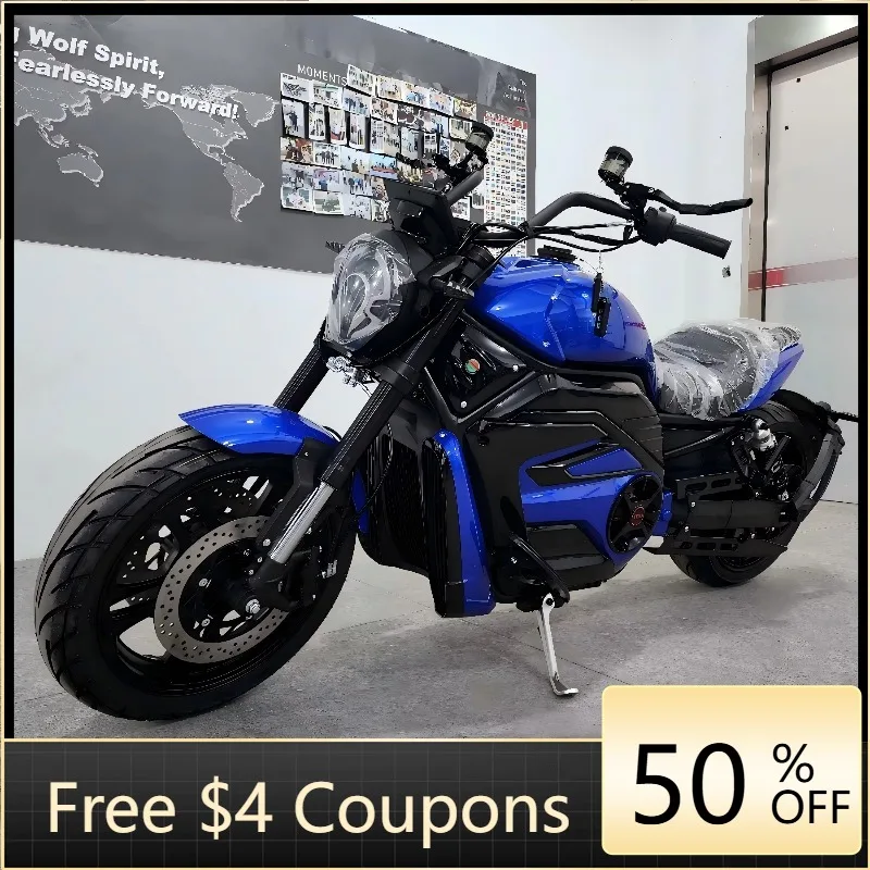 Rs High-speed legal road long-distance heavy-duty adult electric racing motorcycle 10000W brushless motor