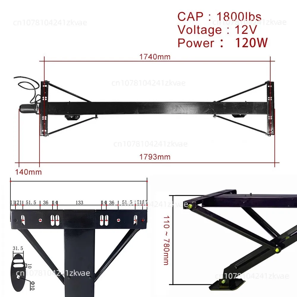 Overseas Hot Selling Trailer Rv Electrical Jack Rv Auxiliary Support Trailer Linkage Support Leg