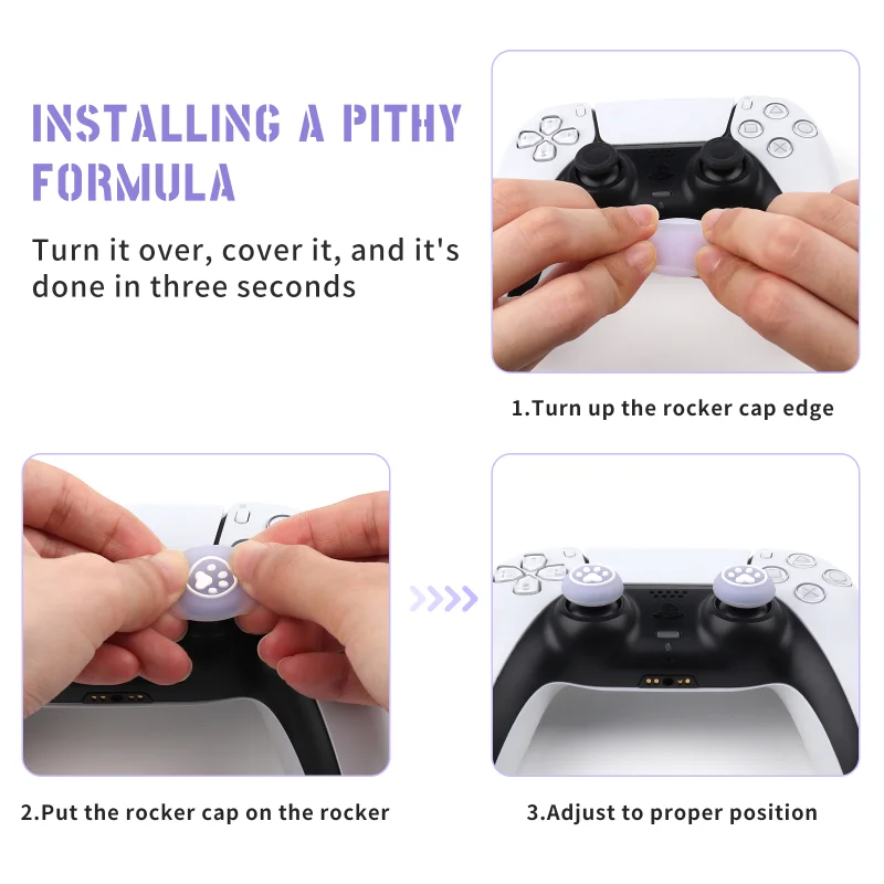 6 sztuk Glow in Dark silikonowy uchwyt na kciuki czapki dla PS4 PS5 Xbox Switch Pro Luminous Gamepad uchwyt joysticka Protector