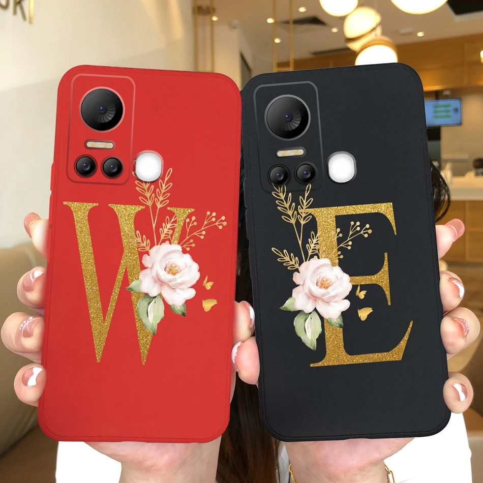 Case For Itel Vision 5 Plus Personalized Name Letter Soft Silicone Anti Drop Phone Protective Cover For Itel Vision5 5Plus Shell