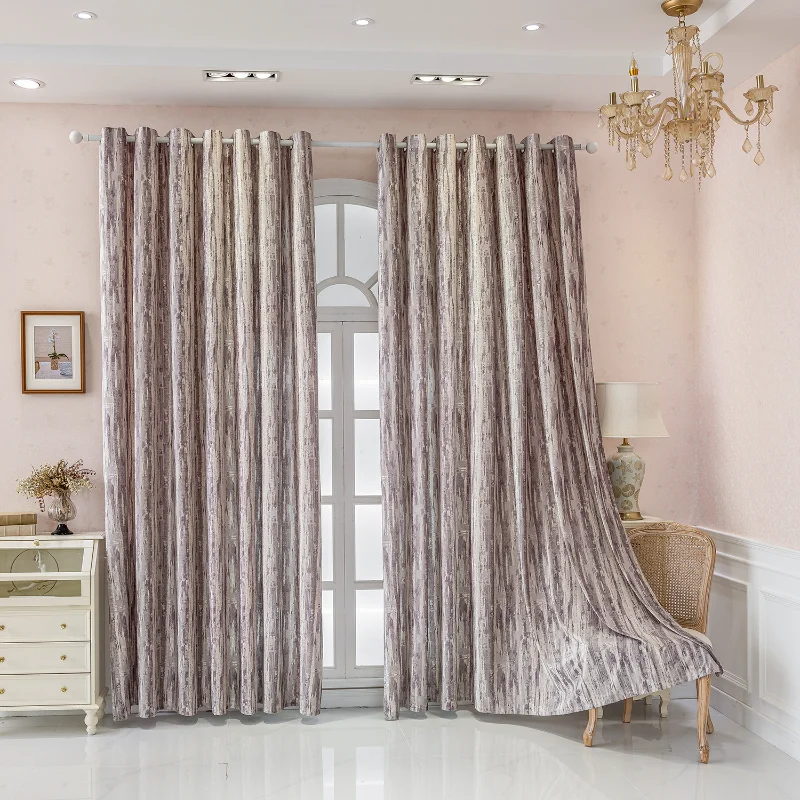 Woven Bark Modern Minimalist Luxury Curtains, Thick for Living Room and Bedroom, High-end Semi-see-through.