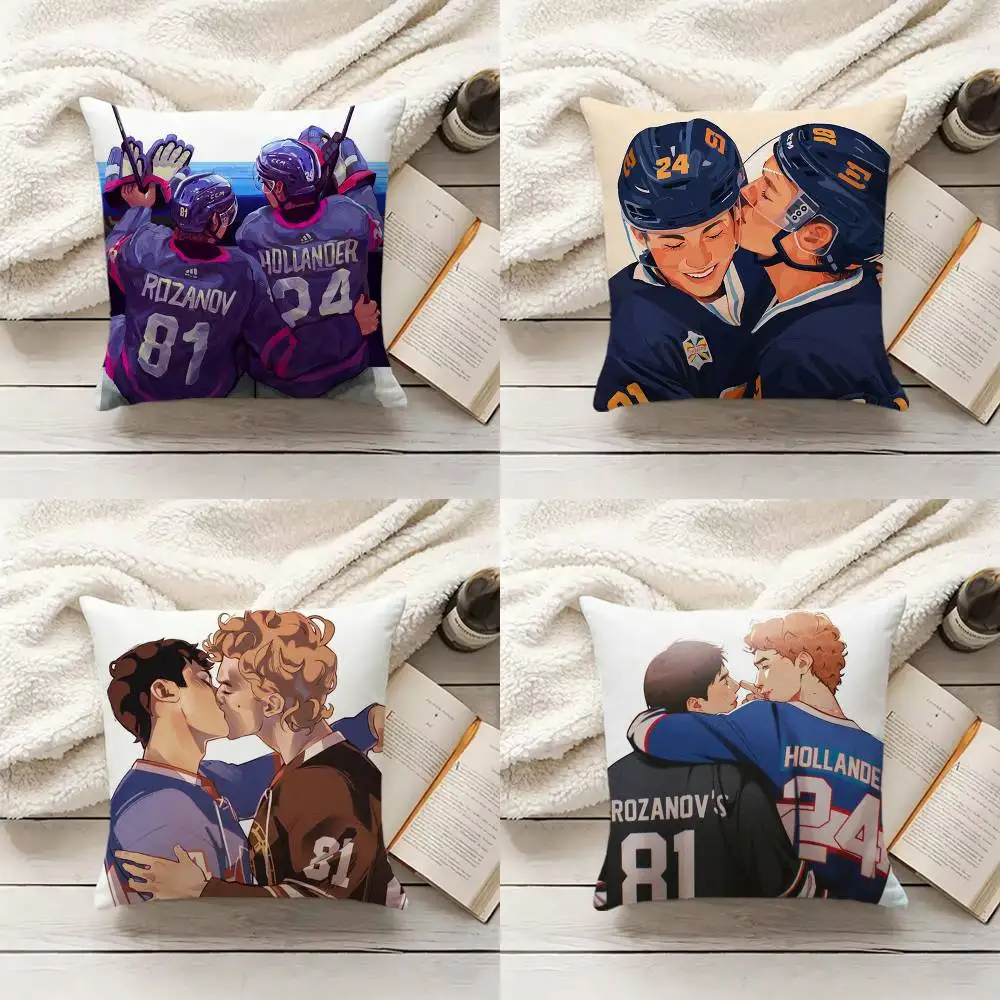 H-Heated R-Rivalry Pillow Case Living Room Sofa Cushion Cover Suitable For Home Bedroom Room Decoration