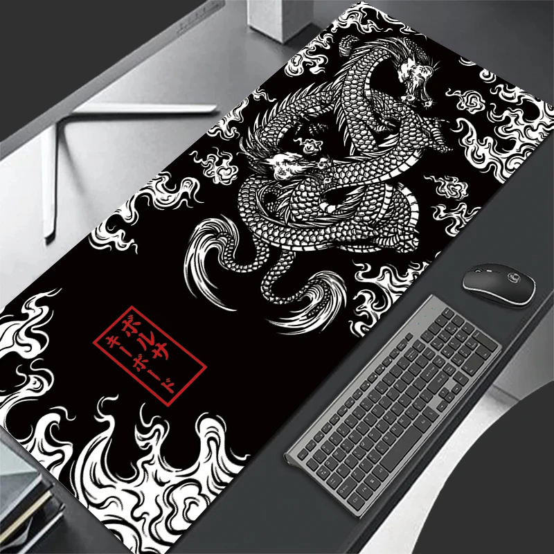 Japanese Art Dragon Mouse Pad Gaming XL Home New HD Mousepad XXL Keyboard Pad Non-Slip Office Carpet Laptop Mice Pad Mouse Mat