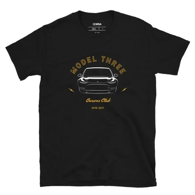 

Model 3 Model S Model X Cyber Truck Performance Electric Car EV TSLA Men's T-Shirt