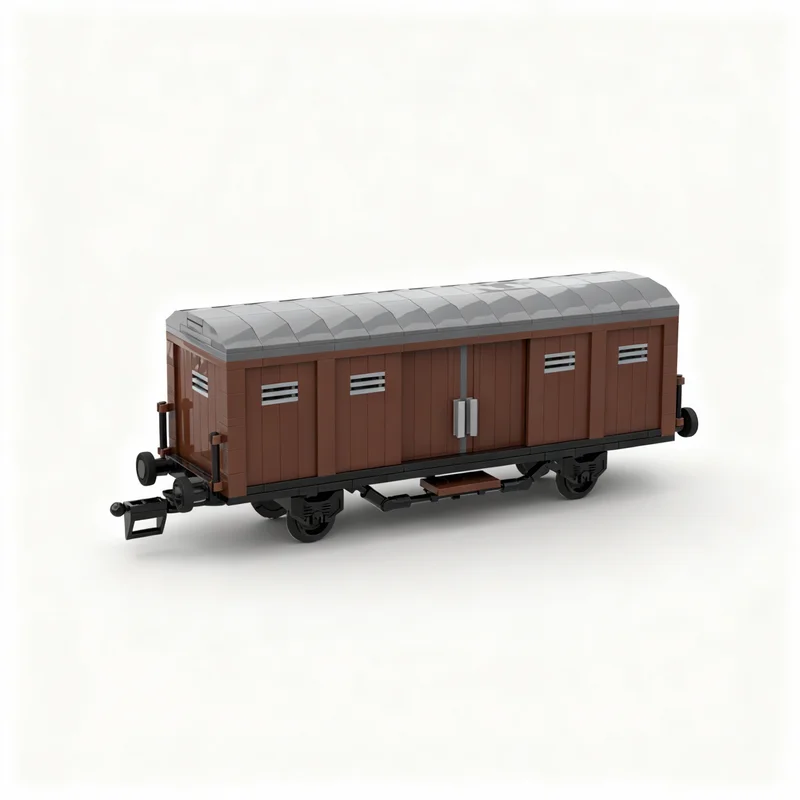 

413pcs MOC 40ies German Boxcar Train Model Building Blocks Construction Toy Christmas Gifts DIY Creative Idea Education Birthday