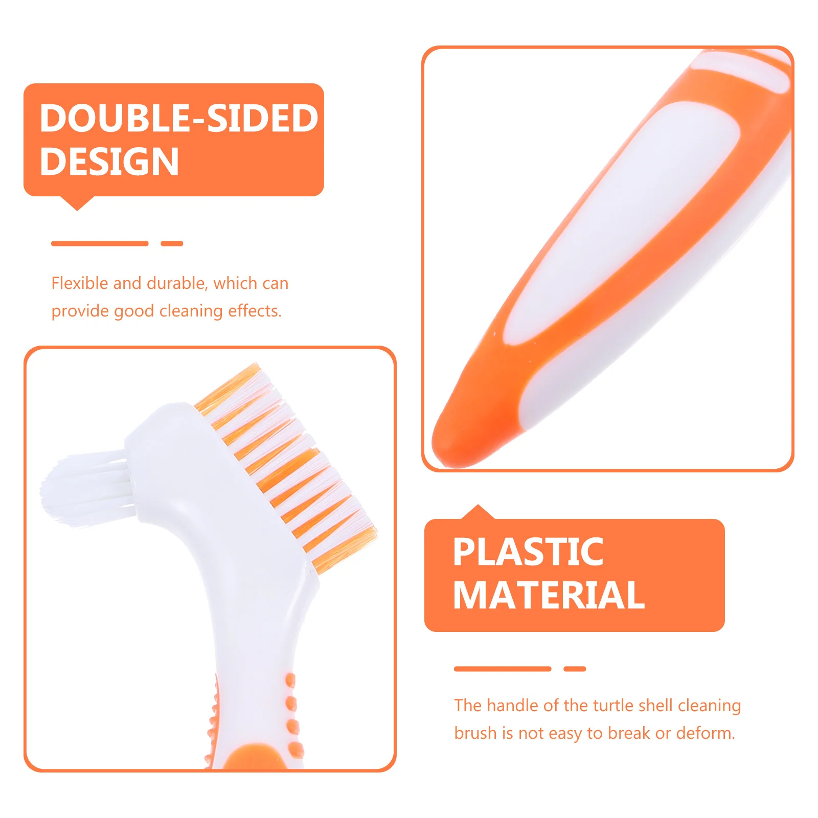 Turtle Shell Cleaning Brush Double-Sided Mini Portable Multi-Functional Aquatic Tortoise Mud Remover Tool For Pet Care Household