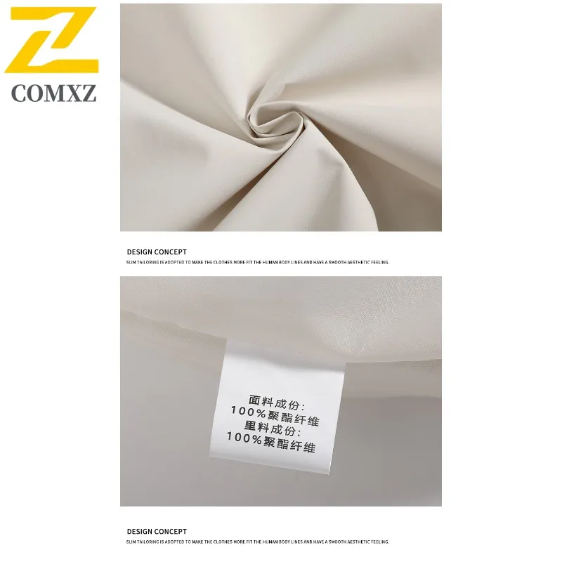 سترة COMXZ للرجال للخريف متعددة الاستخدامات وياقة واقفة، معطف مريح غير رسمي للأعمال، لون نقي، معاطف متينة مقاومة للرياح أثناء السفر