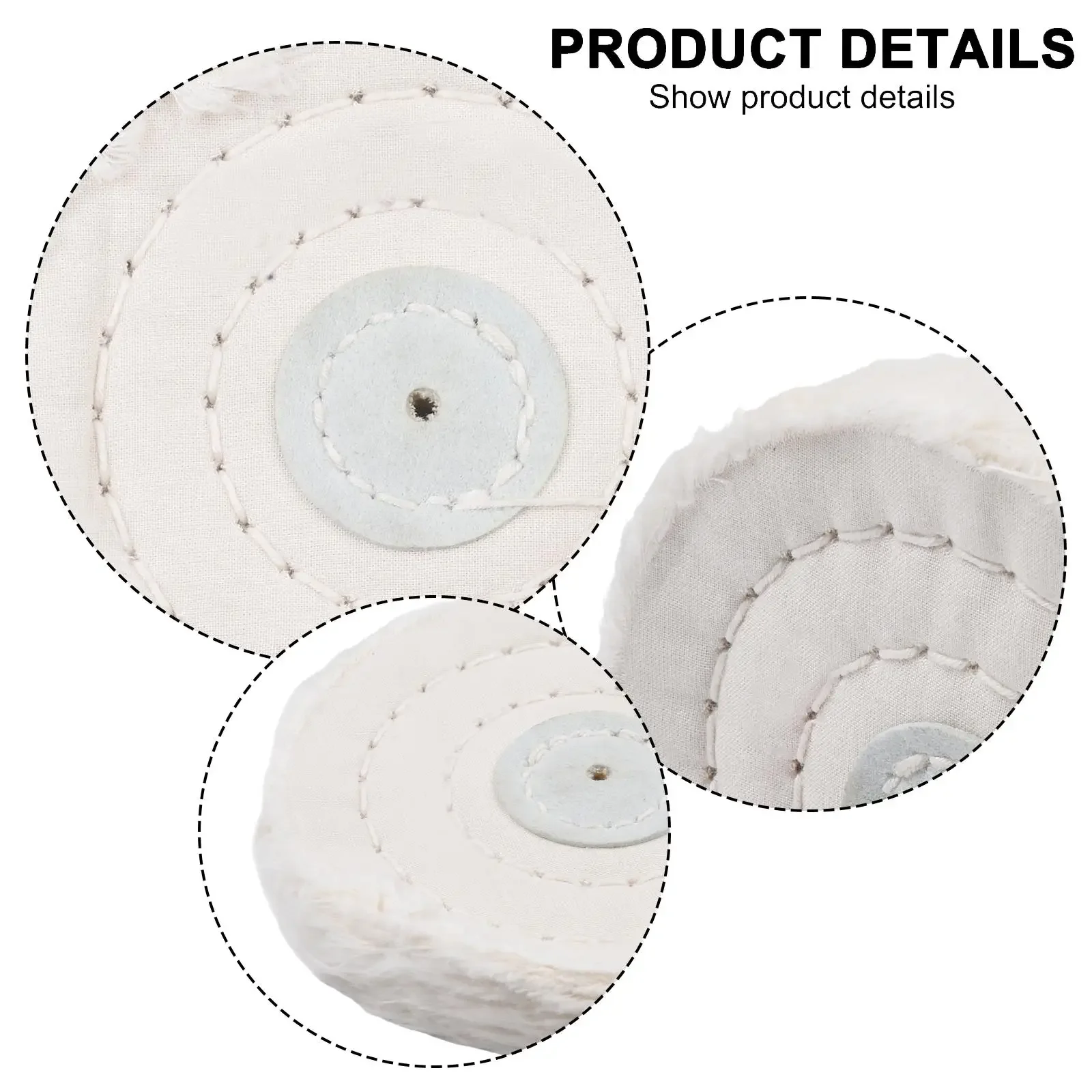 Buffing Wheel Polishing Wheels For Jewelry 4in 50PLY Buffers For Polishing Iron White Yellow High-quality Brand New