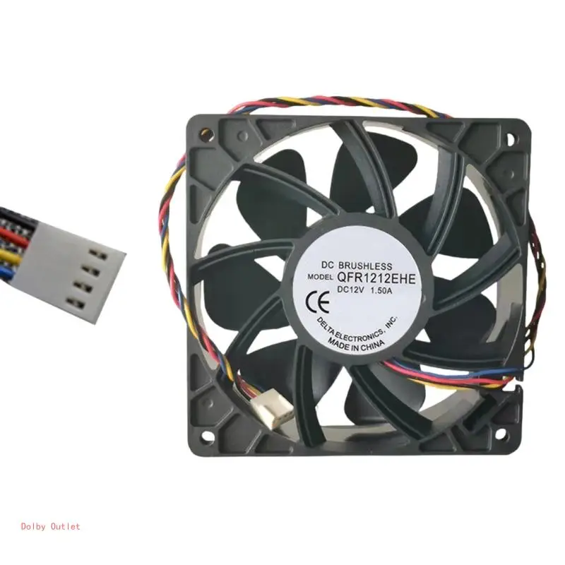 QFR1212EHE 12V 1.5A 12038 120 مللي متر 38 مللي متر الكمبيوتر PC حالة مروحة 12V 1.5A 4000 دورة في الدقيقة 197.2CFM فرش مروحة