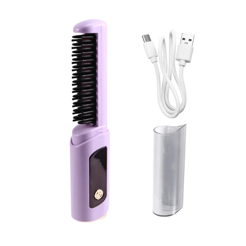 

B89B-расческа-выпрямитель для волос с дисплеем температуры Портативная щетка для выпрямления волос