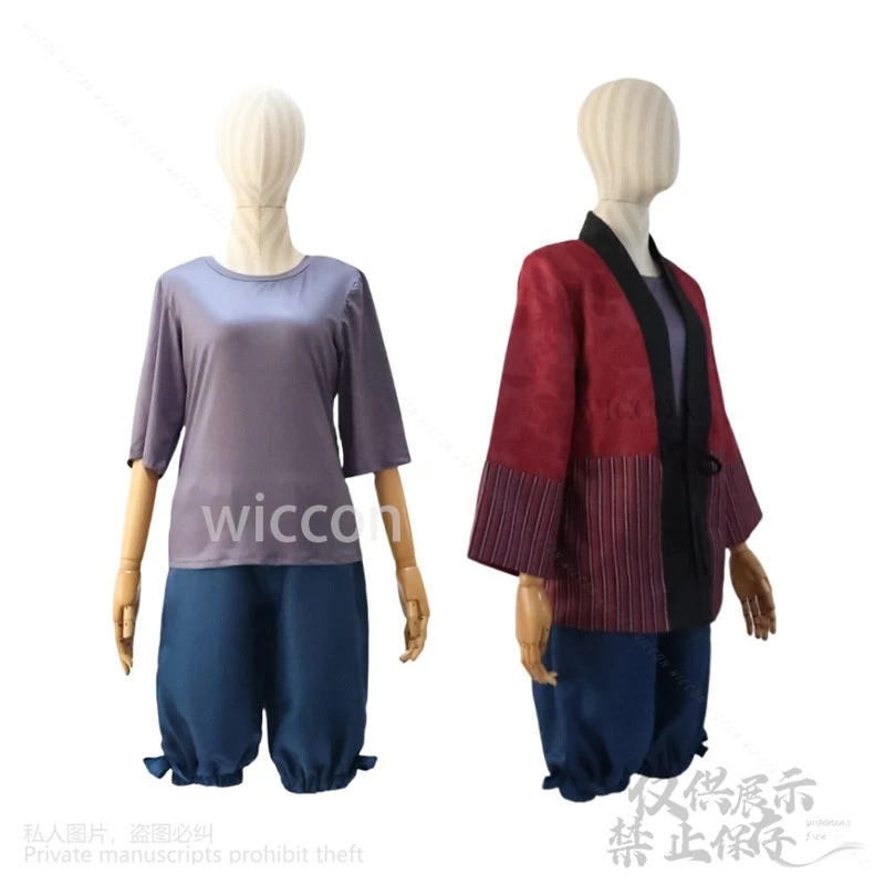 أنيمي توربو الجدة تأثيري اليابانية Dandadan كيمونو موحدة زي شعر مستعار كوس ثلاثية الأبعاد قناع قاعدة الطباعة لحفلة الهالوين حسب الطلب