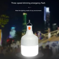 À prova dwaterproof água e recarregável led night light lâmpada regulável luz de emergência ao ar livre churrasco tenda luz pátio jardim luz