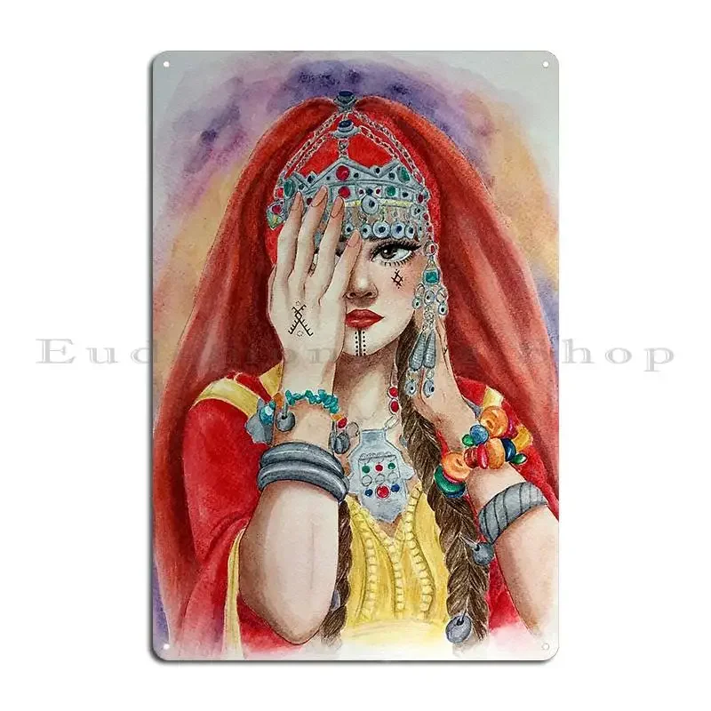 Moroccan Bride Metal Sign Cinema Living Room Cinema Custom Wall Cave Tin Sign Poster