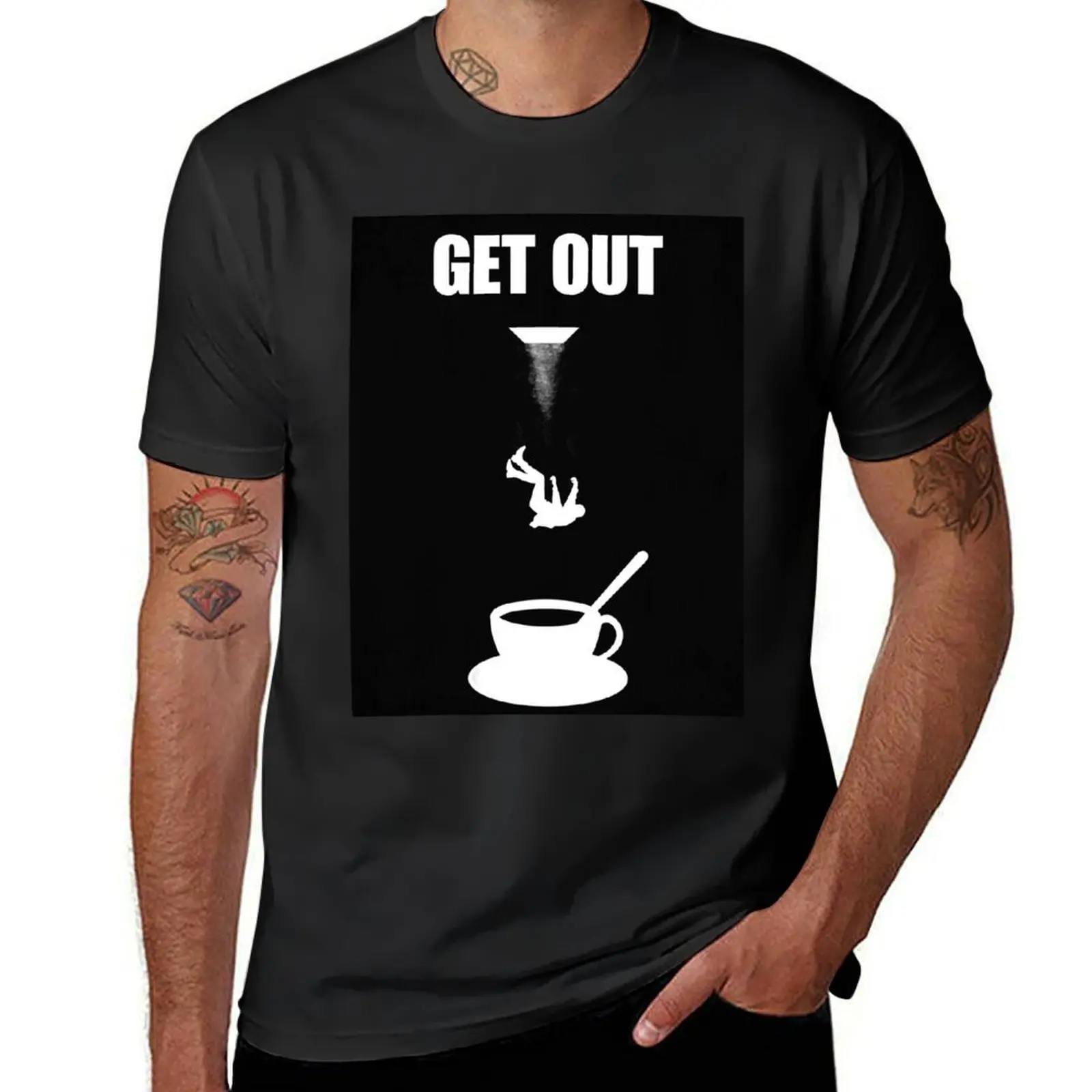 Get Out - Minimal Movie Horror Fanart Alternative T-Shirt cute tops for a boy kawaii clothes blacks t shirt men