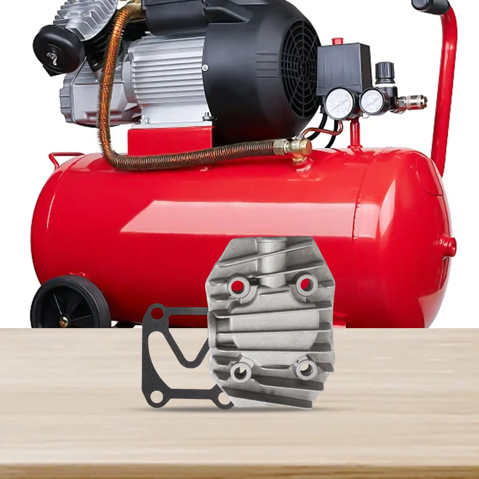 Air Compressor Repair Air Compressor Cylinder Head High Temperature Resistance Long-lasting Use Heat And Pressure Resistance