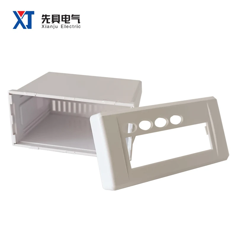 XJS-12 47*95*80mm Digital Display Meter Housing ABS Flat Type Plastic Enclosure Case 3 Phase Digital Panel Meter Enclosures