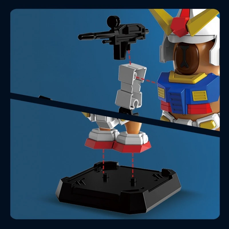 Rx-78-2 كابيبارا تجميع نموذج اللعب المفاصل المنقولة زينة للأقزام روبوت Mecha أطقم نماذج اللعب الهدايا #5