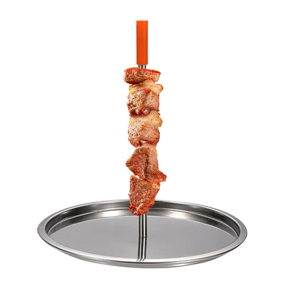 

Stainless Steel Chicken Roasting Rack Portable Bbq Grill Camping Barbecue Stand Non- Assemble Ergonomic Outdoor Picnic