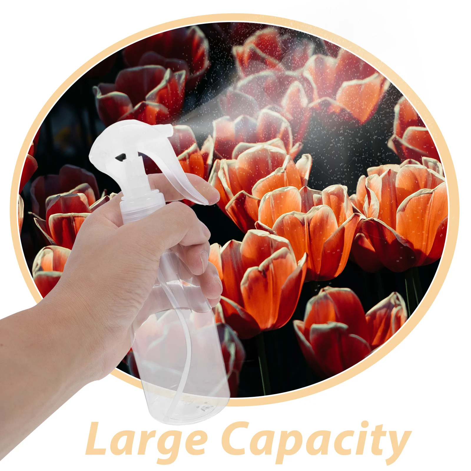 

5pcs 200Ml Spray Bottle Plastic Hand-Pressed Sprayer For Garden Bonsai Plants Herb Watering Tool Portable Mist Sprayer For