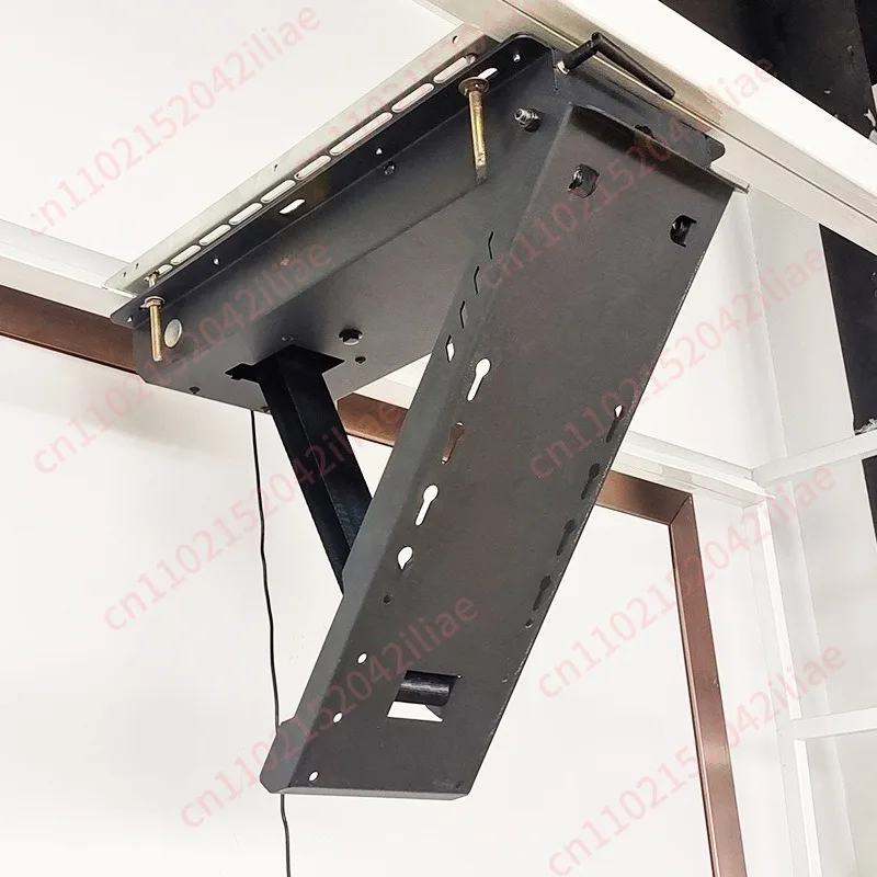 Ceiling flip TV bracket Hospital office intelligent wireless remote control inversion liquid 65-inch TV flip bracket
