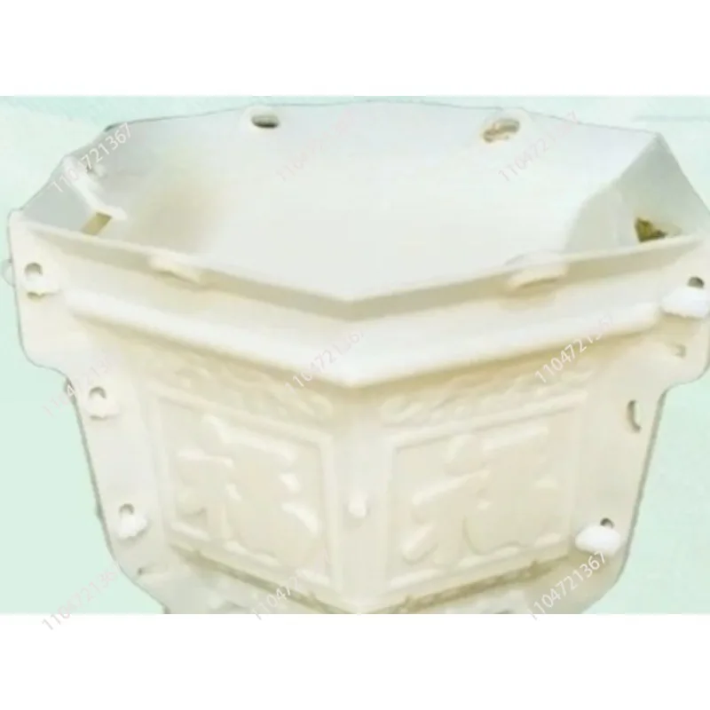 Household Flower Pot Mold Pot Cement Homemade Flower Pot Pier Hexagonal European Bonsai Potted Plant 1pcs