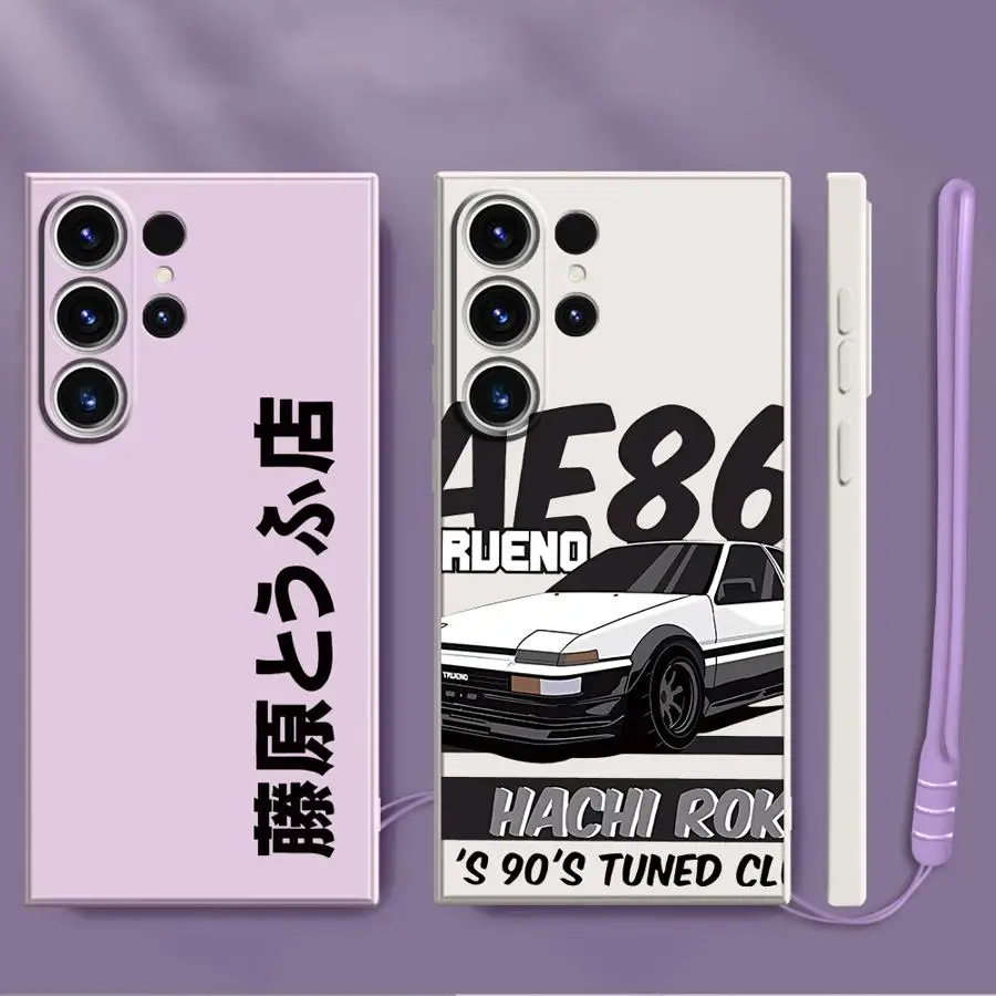 Мягкий чехол для телефона с изображением аниме InitialS D для Samsung Galaxy Note 20 10 Ultra S23 S24 FE S25 Edge S20 S22 Ultra S21 Plus