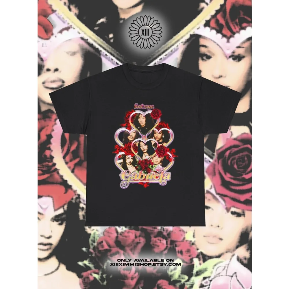 Katseye สวย Chaos เสื้อยืด Kpop TShirt ผู้ชายผู้หญิงแขนสั้น Streetwear Kpop Tees Y2K เสื้อผ้าผู้ชายเสื้อลําลอง