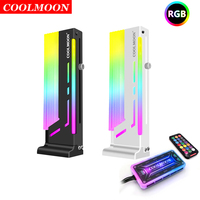 COOLMOON CM-GH2 Vertical GPU Stand Cooling Support Colorful 5V A-RGB Bracket Computer Graphics Video Card Holder with Controller