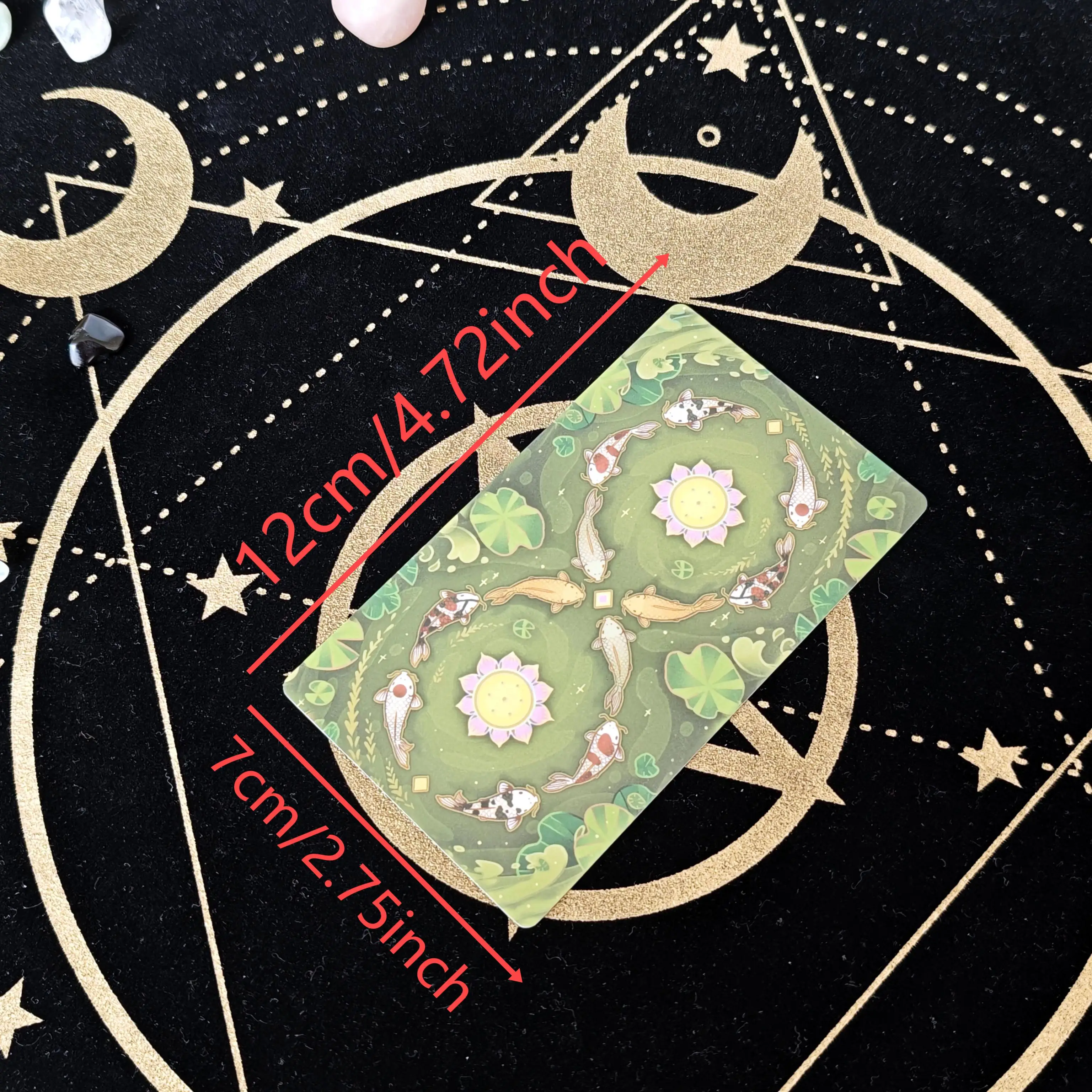12*7cm Nishikigoi Tarot A 79-card Tarot Deck Intuitive and Magical, Featuring Various Types of Japanese Koi Fish