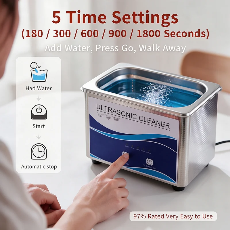 Industrial Grade Ultrasonic Cleaner Bath Cleaning Machine Dental Tub Glasses Washer Lens Cleaner Ultrasonic Tank Home Appliance