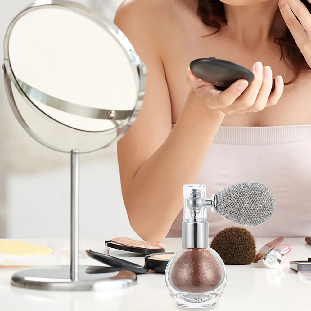 2 قطعة ماكياج بريق مسحوق البخاخ الجسم الشعر تمييز تألق مسحوق الترتر رذاذ الإناث هدية الملحقات #2