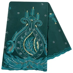Muslim African Women Scarfs New Design Big Circle Design Big Embrodiery 100% Cotton With Grenadine Big Scarf for Shawls Pashmina