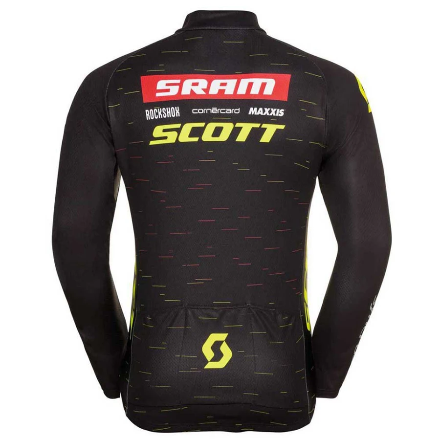 SCOTT Mtb Cycling Wear Set Long Men\'s Jersey Bib Autumn Man Maillot Leg Bicycle Clothing Outfit Skinsuit Sleeve Clothes Autumn