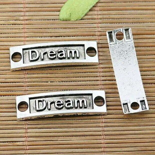 12pcs 35*10mm hole 3.4mm  tibetan silver color Dream connector EF2557