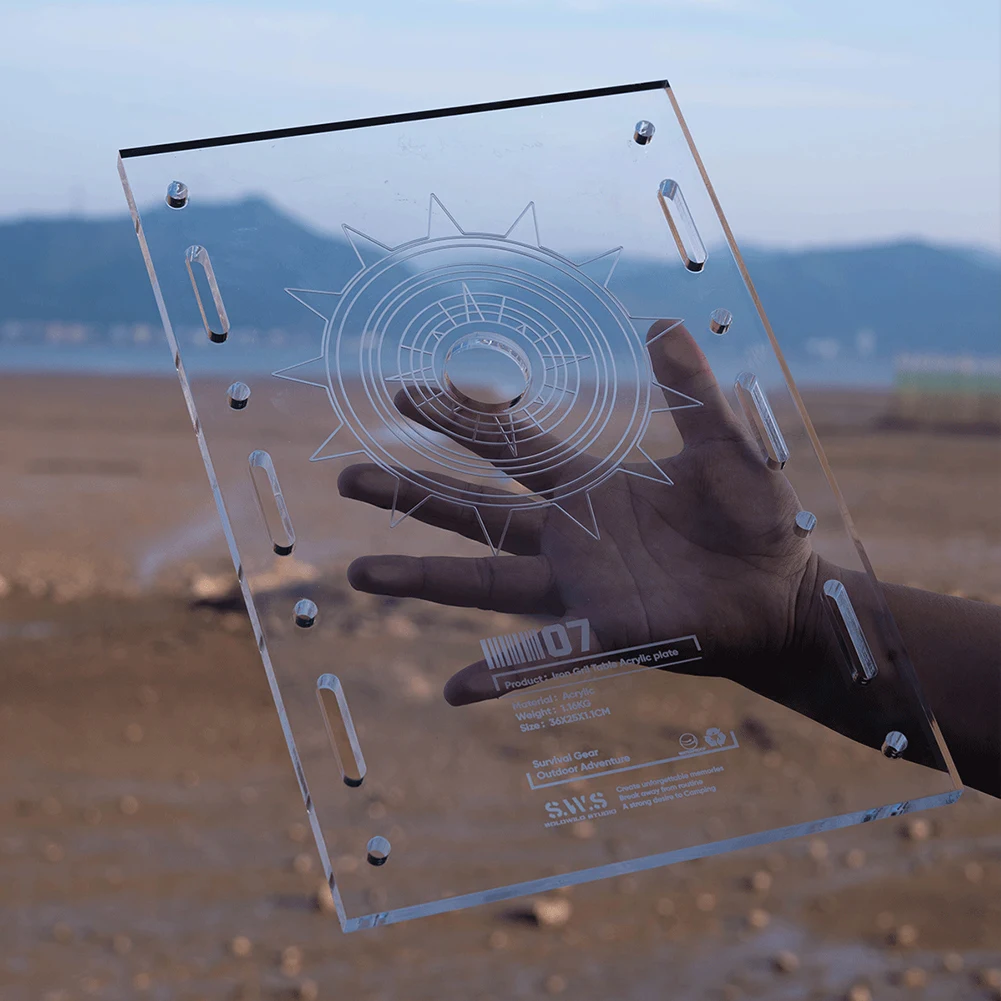 Acrylic Transparent Table Board Multifunctional Camping Table Unit Board Clear IGT Table Board IGT Table Accessories