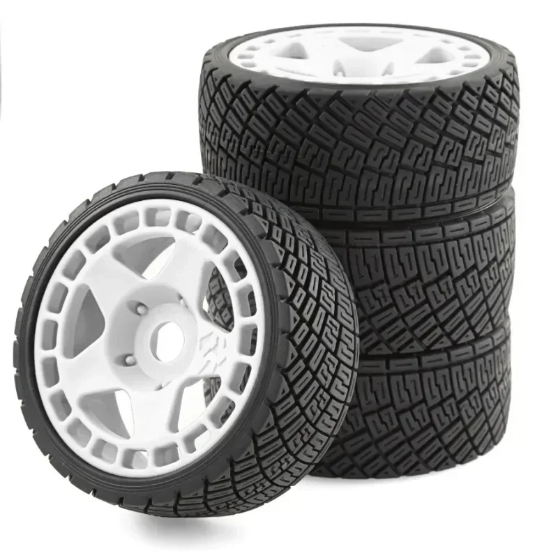 

4pcs 100mm 1/7 1/8 RC Rally Off-Road Buggy Tires Wheel 17mm Hex for ARRMA Trxs Redcat Team Losi Kyosho HPI WR8 HSP RC Car