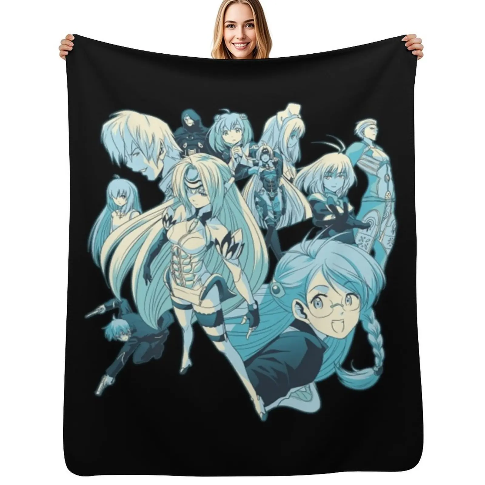 

Xenosaga Throw Blanket Portable Lightweight Blanket for Travel Camping