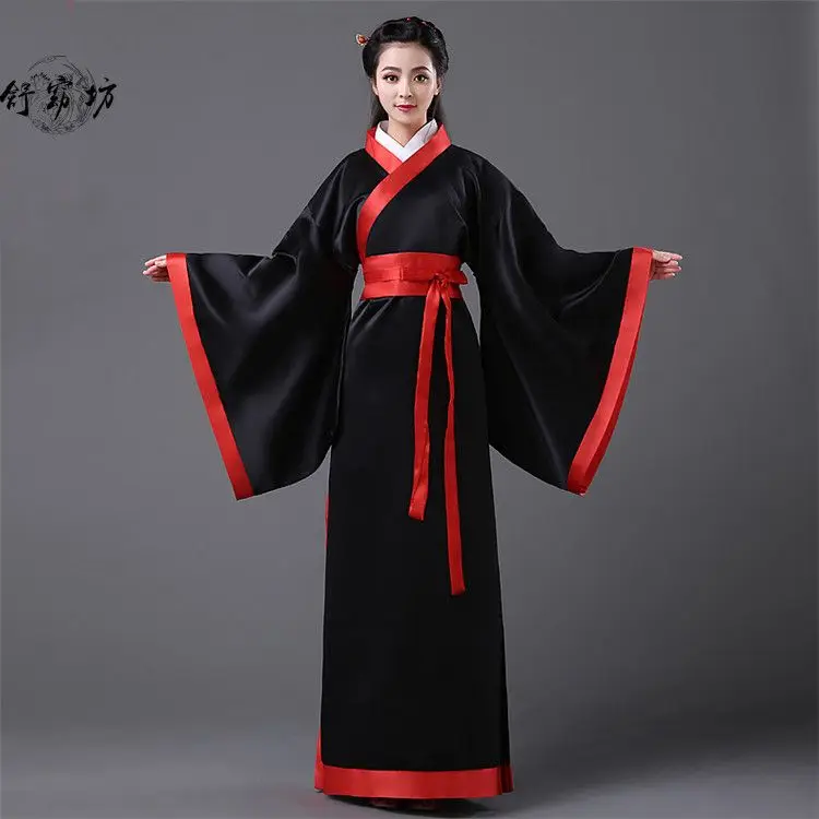 Chinese silk robe Costume Girls Women Kimono China Traditional Vintage Ethnic antique dress Dance Costume cosplay Hanfu set