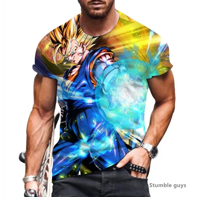 Sommer Herren All-Match Gym Goku Tops Dragon Ball T-Shirt Kakarot Vegeta Super Saiyan T-Shirt