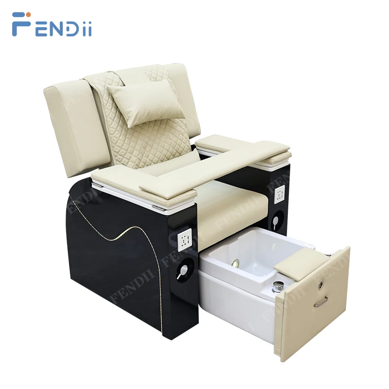

Comfortable New Modern Lay Down Manicure Surfing whirlpool Pedicure Spa Chair with Massage