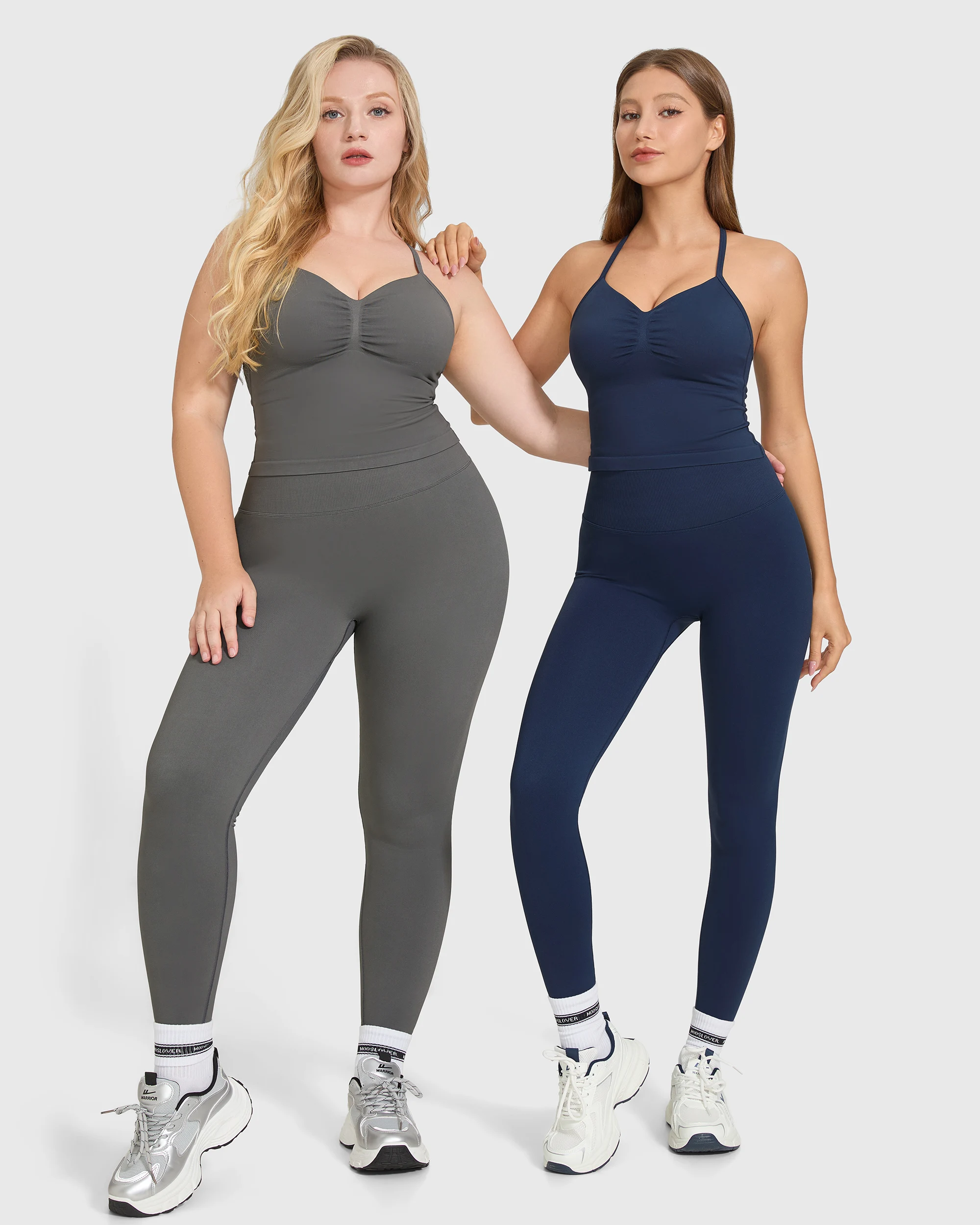 Women's High Waist Yoga Leggings and Bra Set