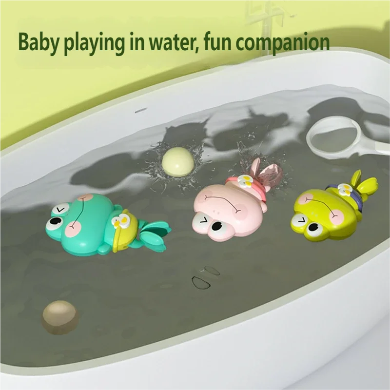 Fehn Red De Baño Rana – Juguete Acuático Flotante Con Sonajero Y Papel Crujiente Para Bebés