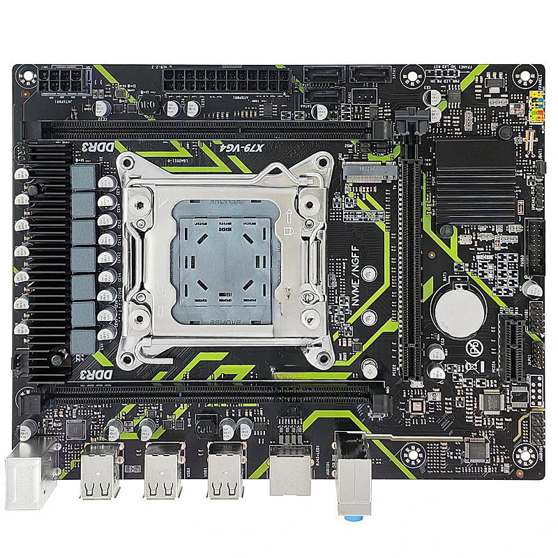 X79-VG4 Desktop Computer Motherboard 2011 Pin Support ECC DDR3 Memory E5 2680V2