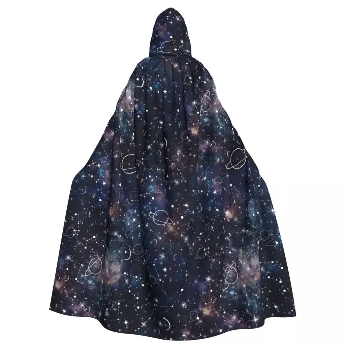 

Long Cape Cloak Space Starry Sky Hooded Cloak Coat Autumn Hoodies