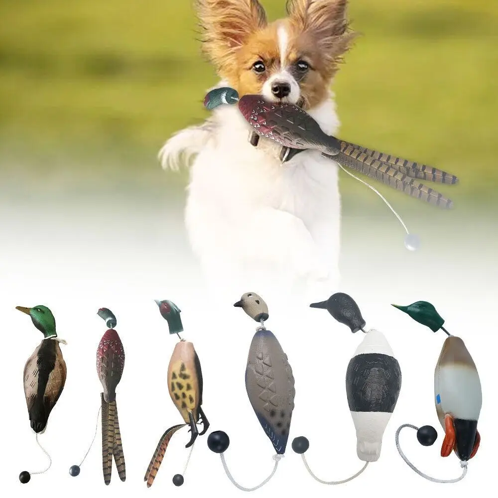 Bite Resistant Dog Training Toys For Training Dogs Mallard Duck Decoy Dog Chew Toy Relaxing Artificial Duck Bird Fetch Toy