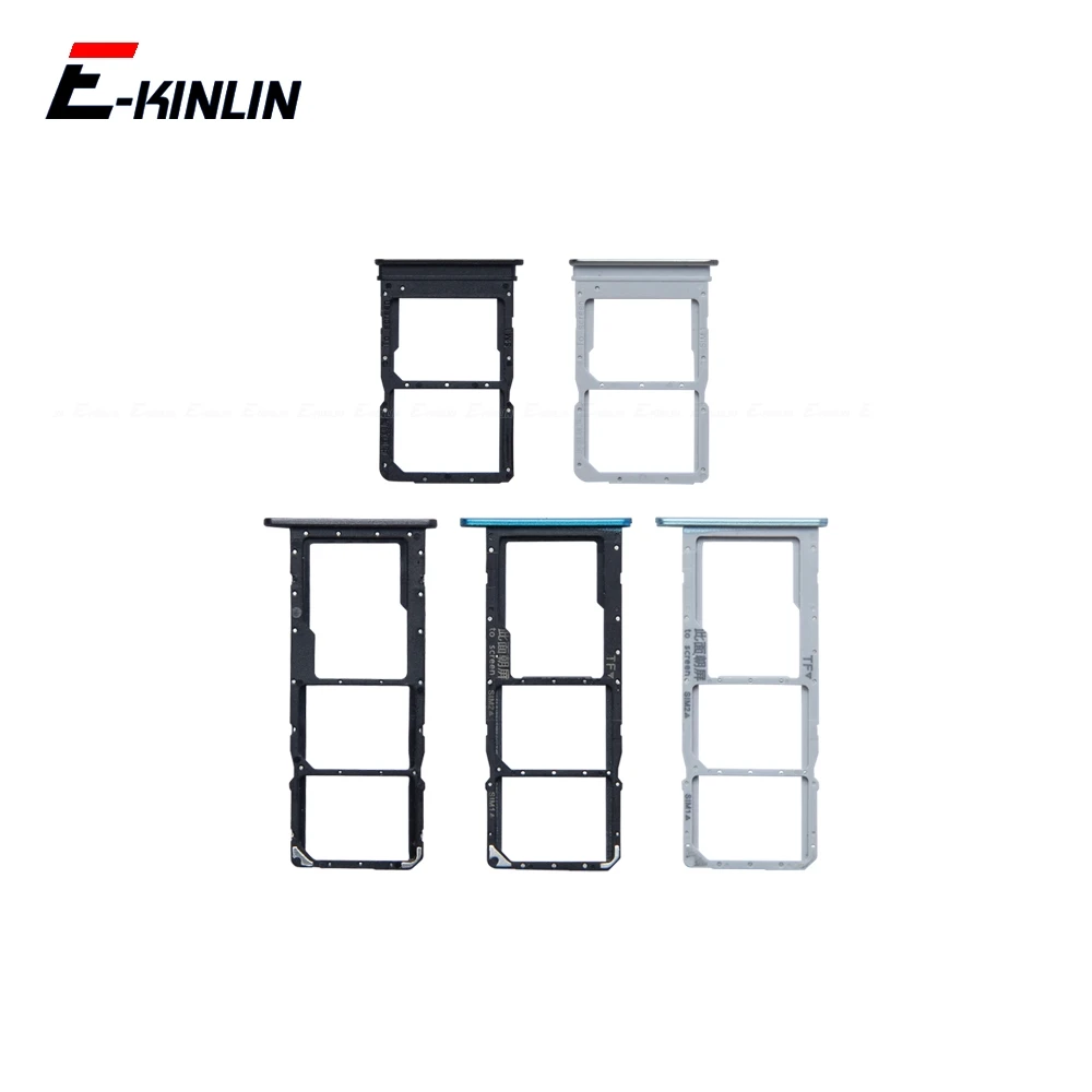 

Sim Card Tray Reader Container Connector Socket Holder Slot Adapter For HuaWei P40 Lite E 5G Replacement Parts